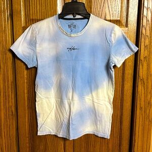 Men’s Blue/white Tie Dye Hollister T-Shirt - Xsmall